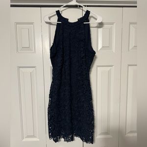 Lulus navy blue mini dress